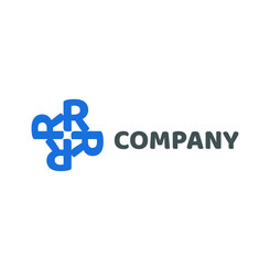 R company logo vector Logo made from R letter. R letter Symbol.