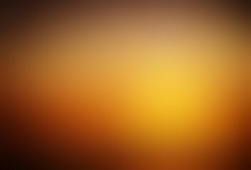 Yellow blurred empty background with formless dark vignette for autumn design.