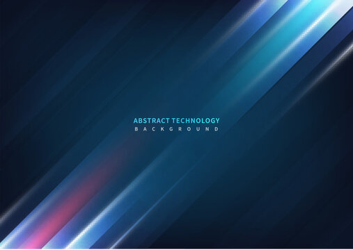 Abstract technology geometric overlapping hi speed line movement design background with copy space for text.
