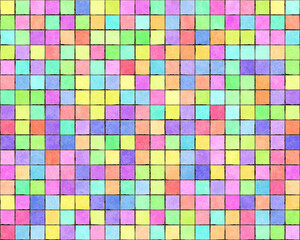 background of bright colored tiles