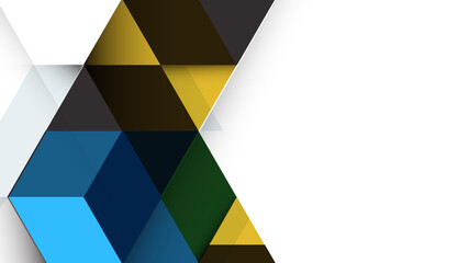 Obraz premium Modern diagonal abstract background colorful geometric element and white background. Vector illustration