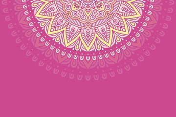 Colorful background with mandala template