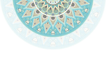 Colorful background with mandala template