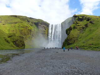 skogafoss waterfall in iceland