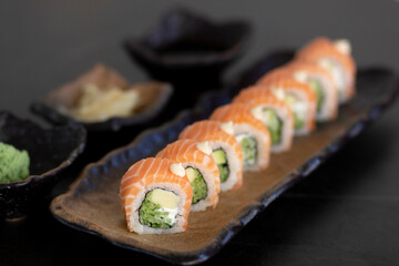delicious sushi from japanese cuisine