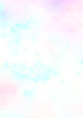 水色とピンクのパステルの水彩テクスチャ背景