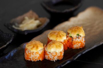 delicious sushi from japanese cuisine