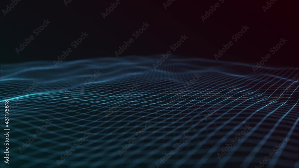 Poster abstract waving lines fx minimal background loop/ 4k animation of an abstract background with minima