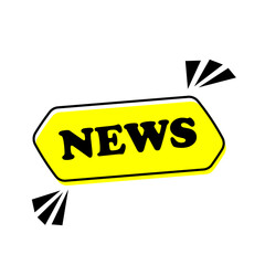 NEWS Message bubble, promotional background, presentation poster