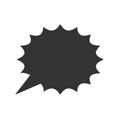 吹き出しイラスト、アイコン（シルエット）