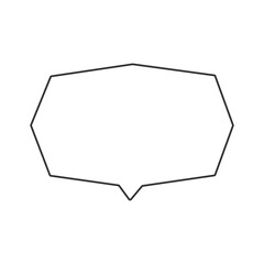 吹き出しイラスト、アイコン（線）