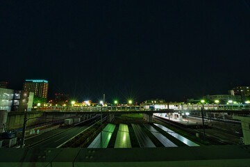 Fototapeta premium 千葉ニュータウン中央駅の夜の駅