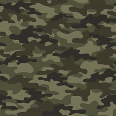 Fototapeta premium military camouflage. vector seamless print green. army camouflage for clothing or printing