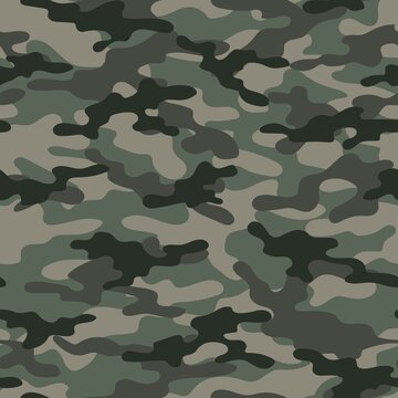 green military camouflage. vector seamless print. army camouflage for clothing or printing
