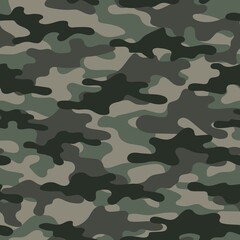 Fototapeta premium military camouflage. vector seamless print. army camouflage green for clothing or printing