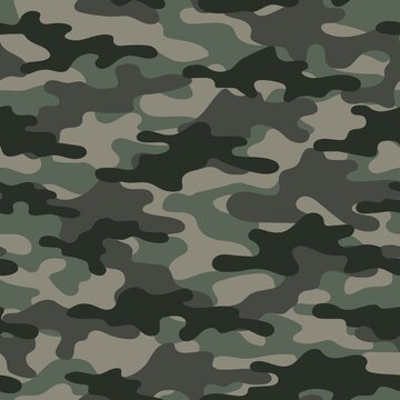 military camouflage. vector seamless print. army camouflage green for clothing or printing