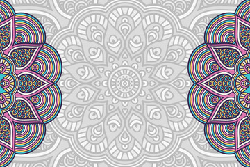 Vector ornamental background with mandala