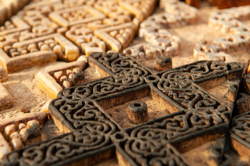Wood carvings, Traditional Handcraft of Pakistan, Lok Virsa, Islamabad