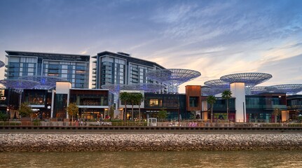 architectural landscape of big city dubai