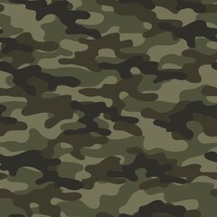 military camouflage. vector seamless print. army camouflage for clothing or printing