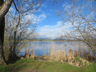 Hopfensee Frühlingsmorgen mit Wolkenspiel