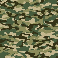 Fototapeta premium military camouflage. vector seamless print. army camouflage for clothing or printing