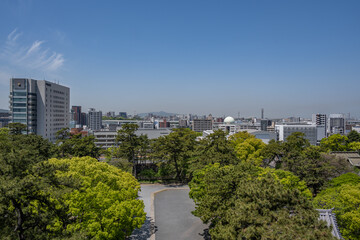 Fototapeta premium 小倉城天守閣からの眺望