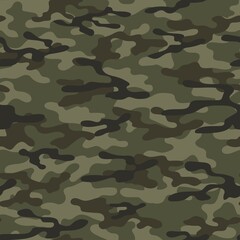 Fototapeta premium military camouflage. vector seamless print. army camouflage for clothing or printing