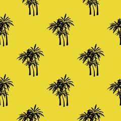 palm print, vector seamless pattern for clothing or print