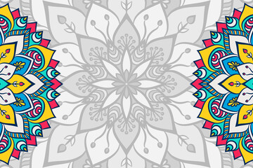 Vector ornamental background with mandala