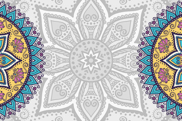 Vector ornamental background with mandala