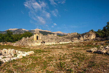 The ancient city of Tlos is in the Unesco World Heritage Temporary List and is one of the oldest settlements of the geography known as the Lycia Region.Fethiye,Turkey