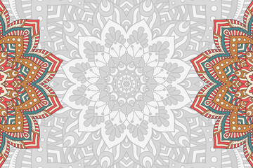 Vector ornamental background with mandala