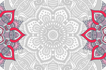 Vector ornamental background with mandala