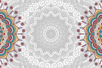 Vector ornamental background with mandala