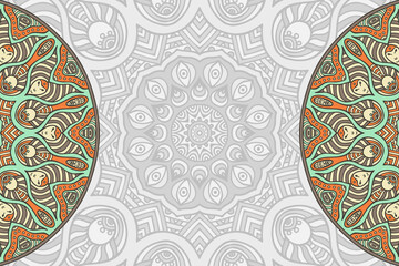 Vector ornamental background with mandala