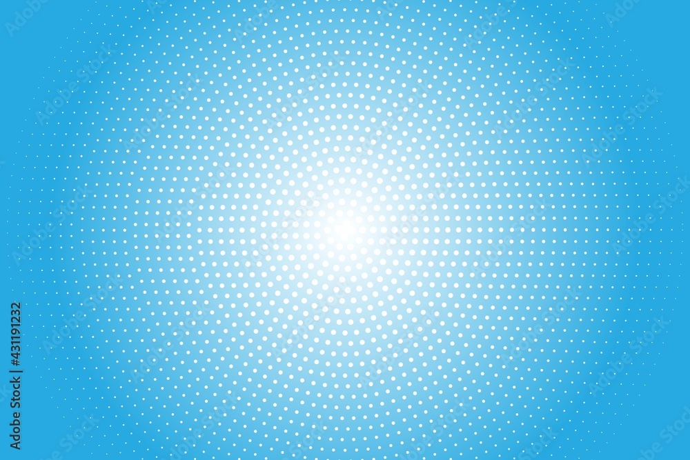 Aufkleber blue round and circle background with dot spot pattern. vector