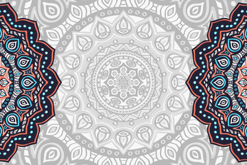 Vector ornamental background with mandala