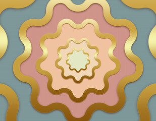 Background of circular e-commerce Festival Promotion Poster