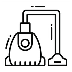 Vacuum line vector Icon. that can be easily modified or edit
