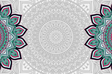 Vector ornamental background with mandala