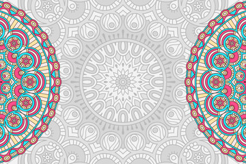 Vector ornamental background with mandala