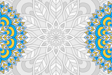Vector ornamental background with mandala