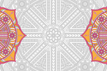 Vector ornamental background with mandala