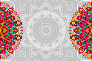 Vector ornamental background with mandala