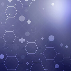 2D illustration medical structure background