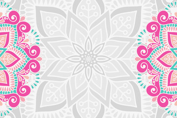 Vector ornamental background with mandala