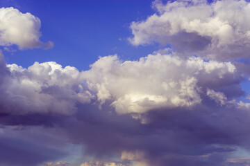 Clouds and sky in early spring.