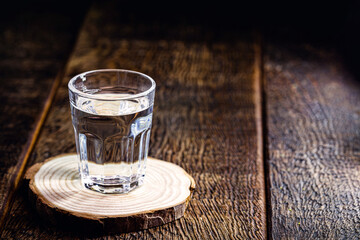 silver tequila, variation of traditional mexican tequila, with copy space