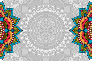 Vector ornamental background with mandala